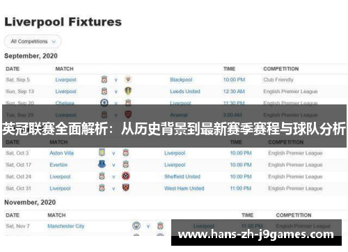 英冠联赛全面解析:从历史背景到最新赛季赛程与球队分析 英冠联赛全面解析:从历史背景到最新赛季赛程与球队分析